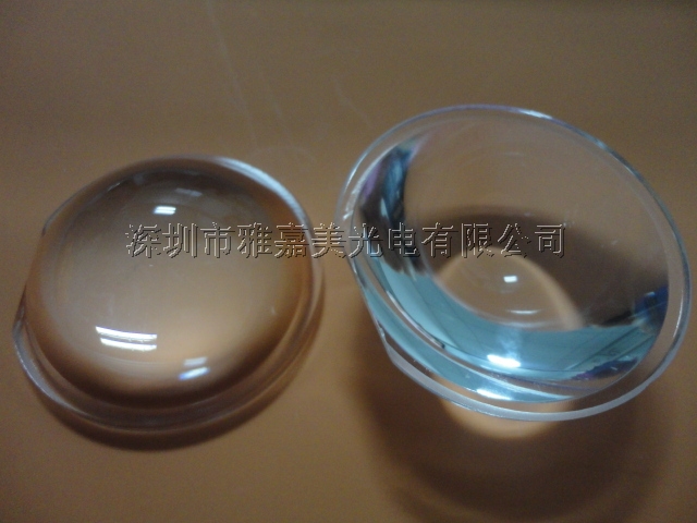 Φ28MM至50MM可选平凸镜片 光学玻璃凸透镜 可调焦聚光LED透镜